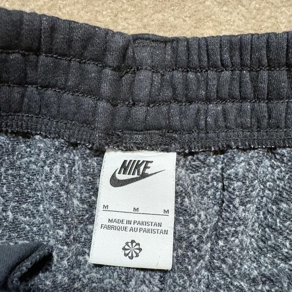 Nike Sweatpants Women's Medium Charcoal Fleece Jogger Pants Flash FlyEase Swoosh - Picture 4 of 12
